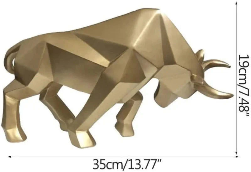 Hocozy - Resin Bull Statue - decor statue ornament home office decoration bull
