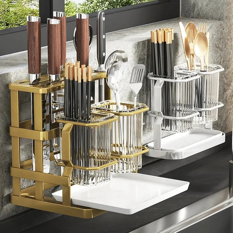 Hocozy - Kitchen Chopstick Holder and Knife Rack - kitchen Storage organizer drawer dish rack drying cabinet pot pan holder