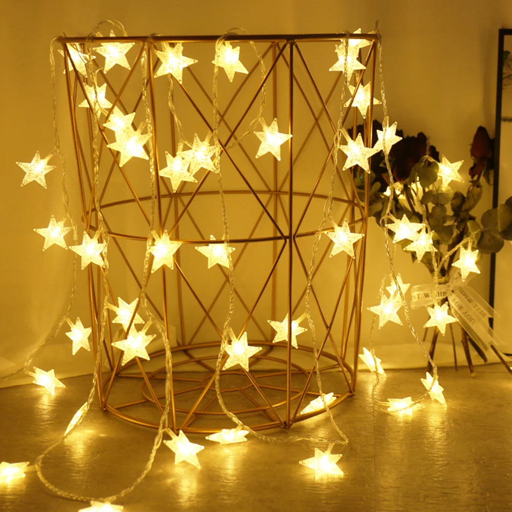Hocozy - Star LED String Lights for Decorations - light accessoires lamp led modern sensor solar decor waterproof wireless wall
