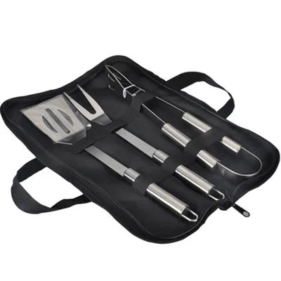 Hocozy - BBQ Tool Set with Storage Bag - grill cover bbq accessories outdoor cooking kebab fish meat burger tool set