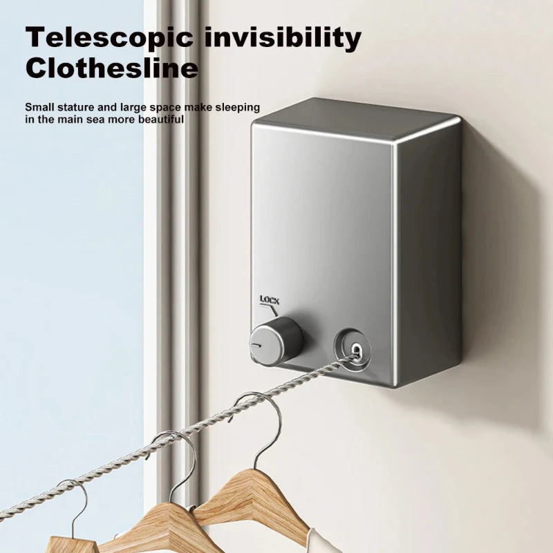 Hocozy - Stainless Retractable Clothesline - retractable balcony drain clothline