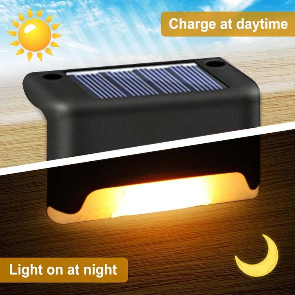 Hocozy - Solar-Powered Outdoor LED Lights for Fence, Deck and Garden - light accessoires lamp led modern sensor solar decor waterproof wireless wall