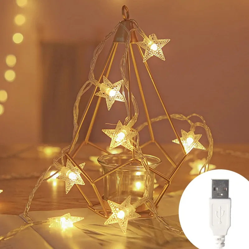 Hocozy - Star LED String Lights for Decorations - light accessoires lamp led modern sensor solar decor waterproof wireless wall