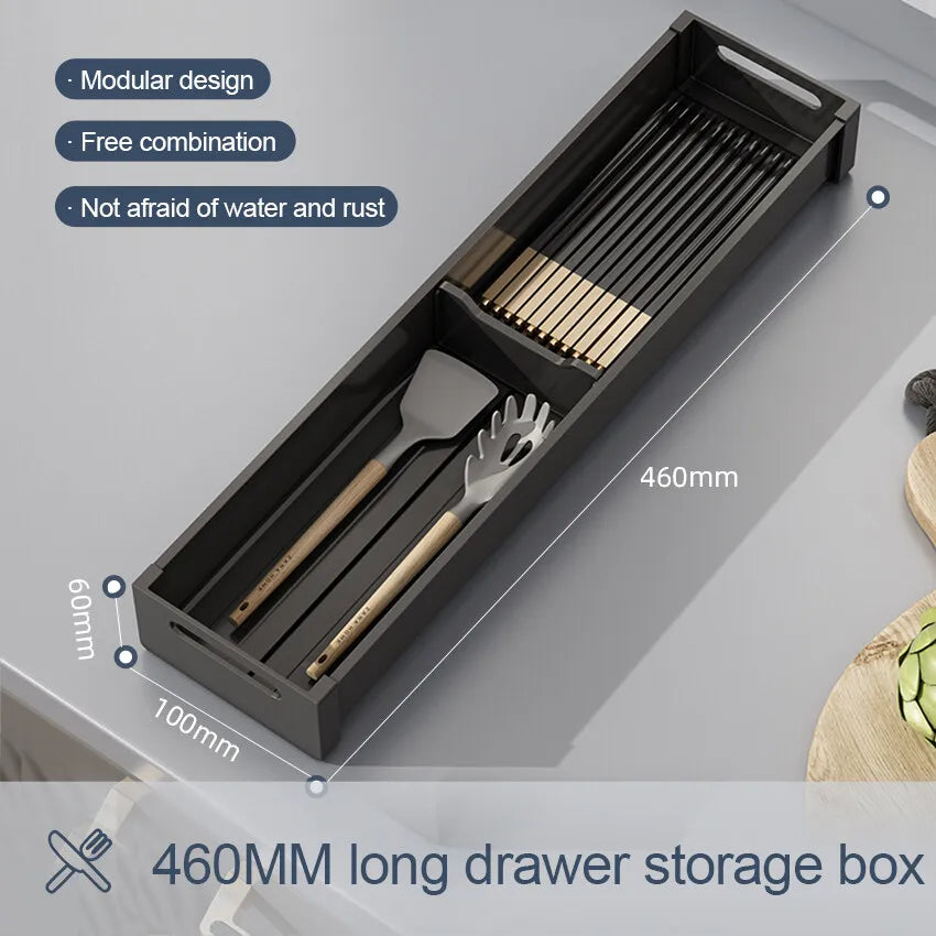 Hocozy - Adjustable Dish Rack Under Cabinet Drawer - kitchen Storage organizer drawer dish rack drying cabinet pot pan holder