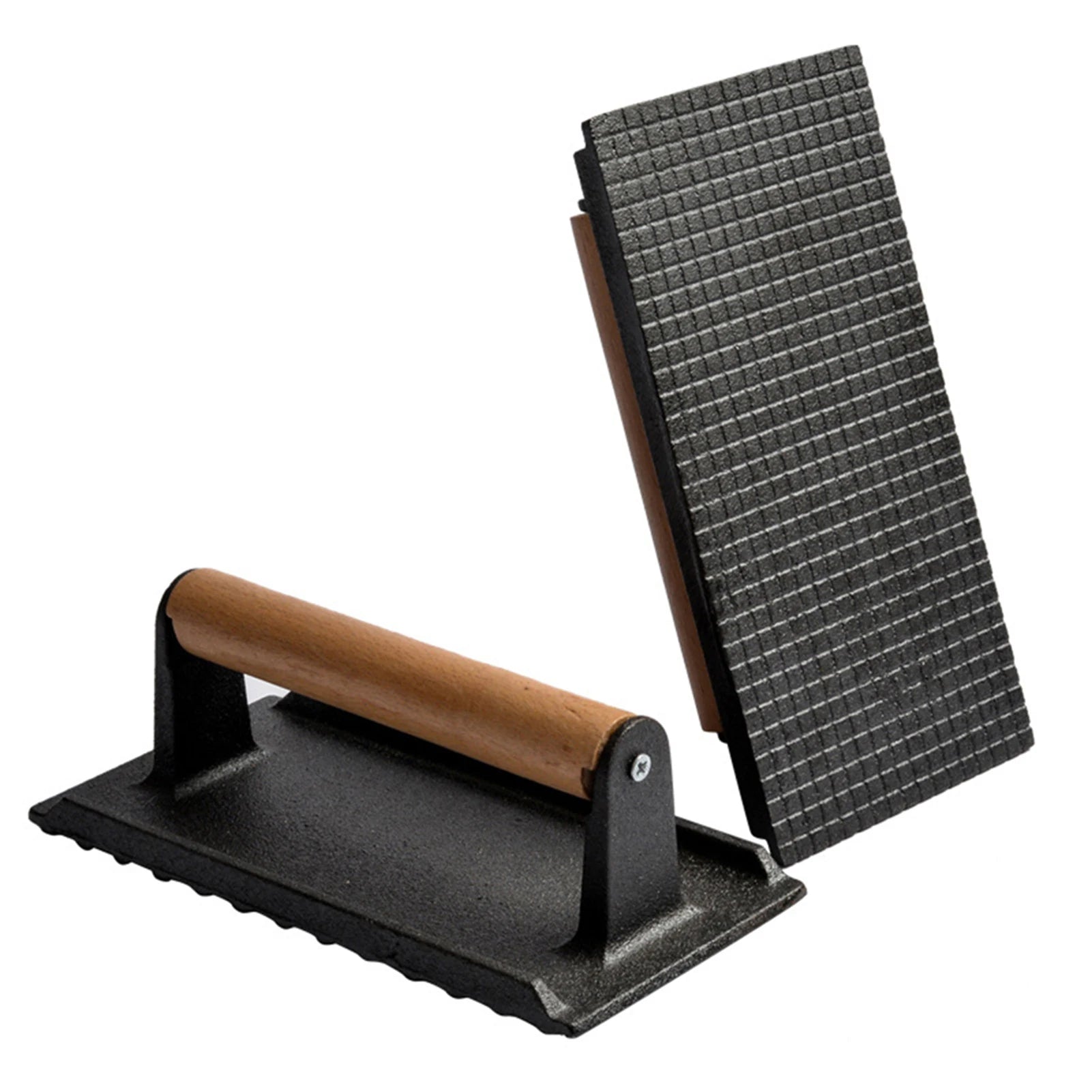 Hocozy - Heavy-Duty Meat Press for BBQ with Handle - grill cover bbq accessories outdoor cooking kebab fish meat burger tool set