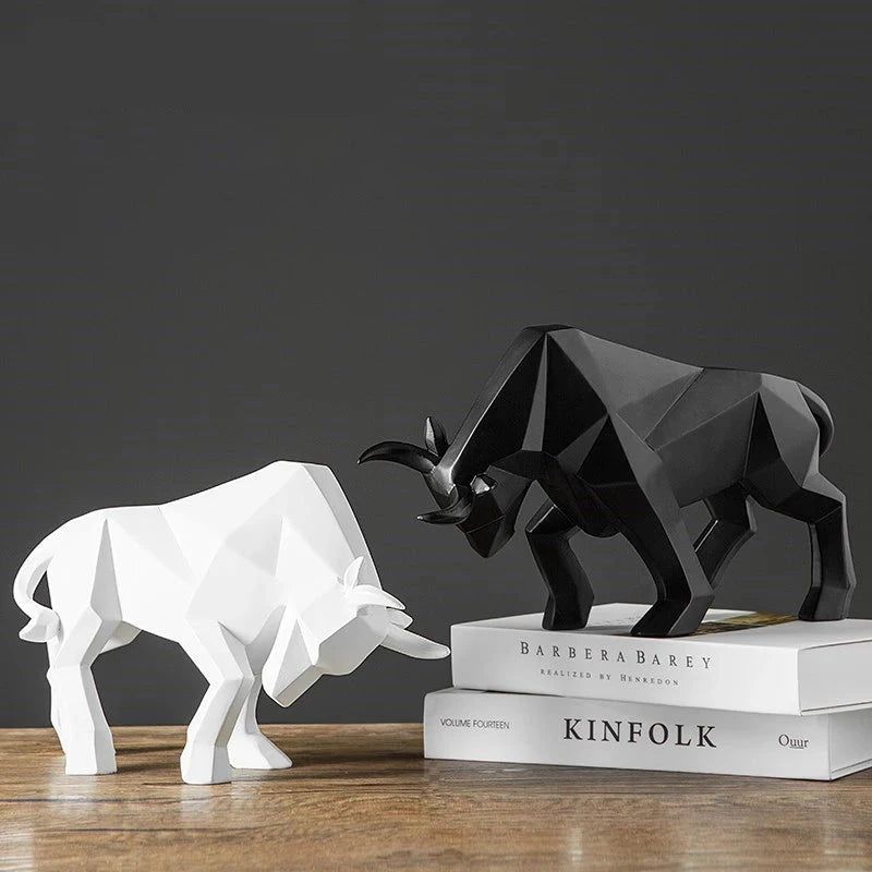 Hocozy - Resin Bull Statue - decor statue ornament home office decoration bull