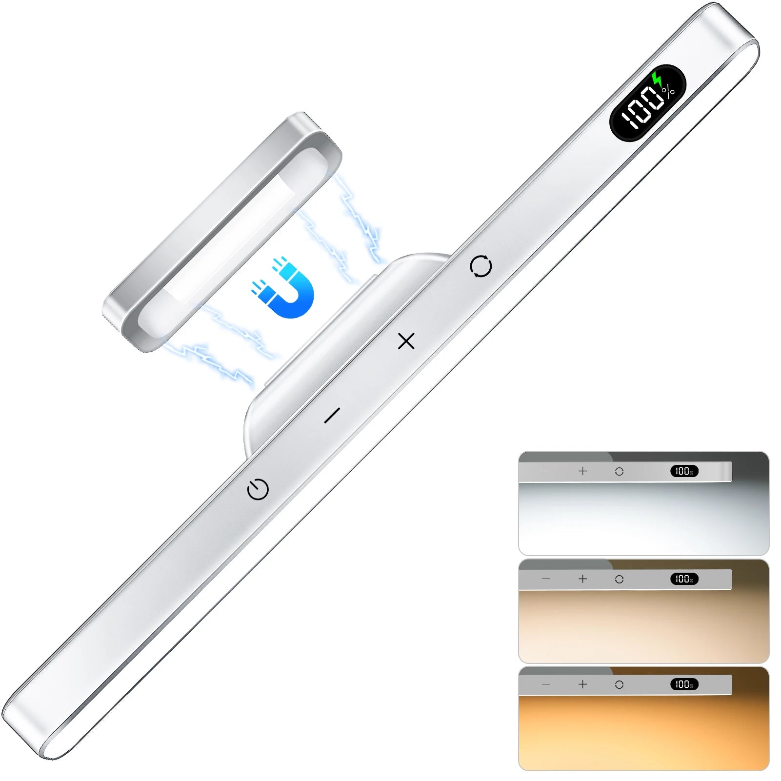 Hocozy - Touch Magnetic Desk Lamp with Rechargeable Battery - light accessoires lamp led modern sensor solar decor waterproof wireless wall