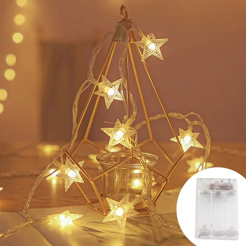 Hocozy - Star LED String Lights for Decorations - light accessoires lamp led modern sensor solar decor waterproof wireless wall