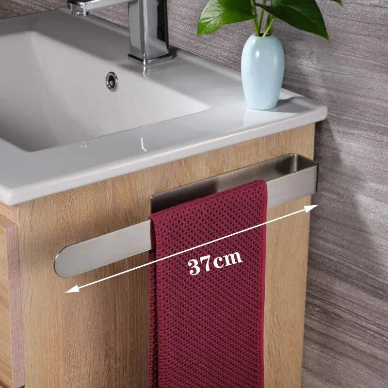 Hocozy - Easy Stick-On Towel Rack - bathroom toilet rack holder shelf hardware organizer accessories