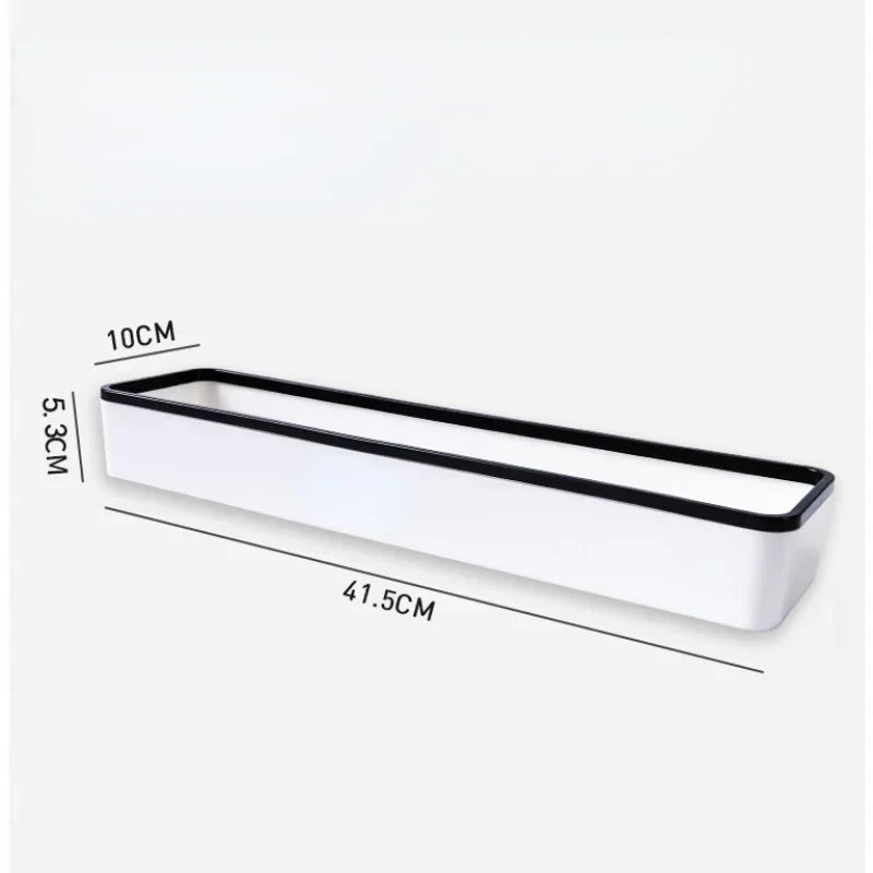 Hocozy - Toilet Rack Shelf Organizer (no - drill) - Bathroom Storage Space Saver Wall Mounted Toilet Accessories Modern Design Easy Installation Bathroom Organizer Multi-Functional