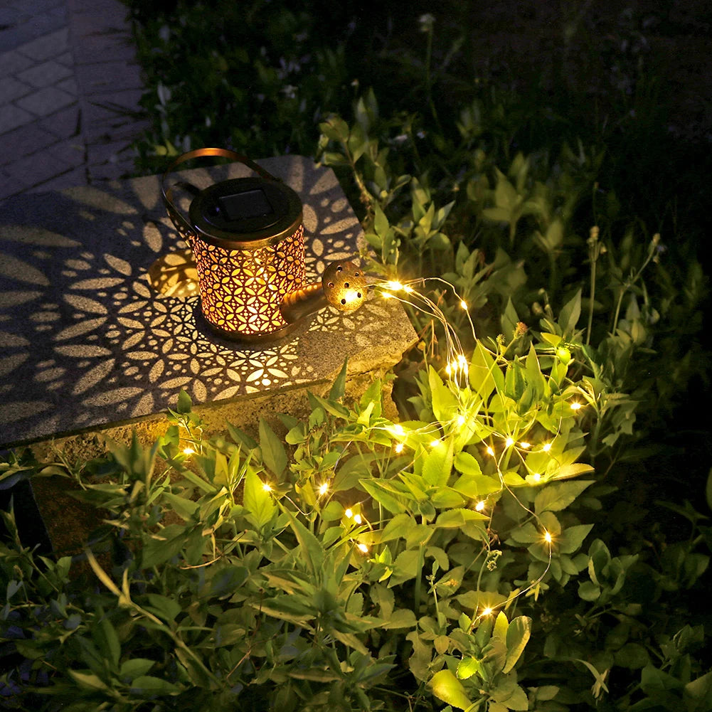 Hocozy - Solar Iron Star Shower Lamp - light accessoires lamp led modern sensor solar decor waterproof wireless wall