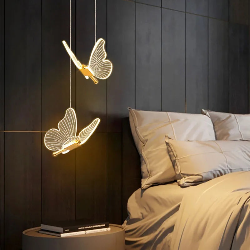 Hocozy - Butterfly Pendant Light - light accessoires lamp led modern sensor solar decor waterproof wireless wall