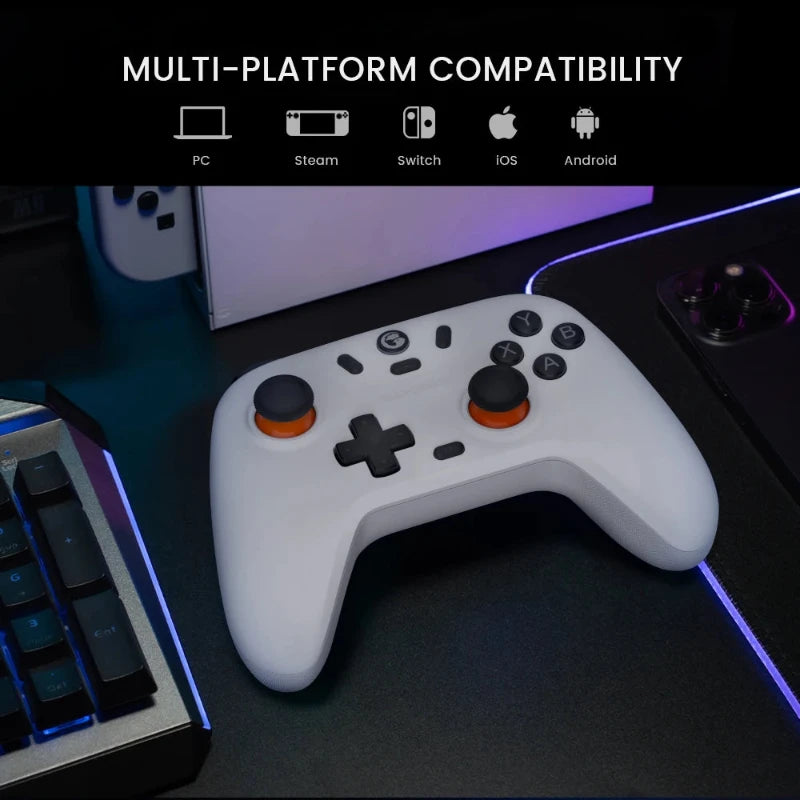 Hocozy - Wireless Gamepad Controller - Gaming Accessory Bluetooth Controller Ergonomic Design Game Controller Compatible Cross-Platform Rechargeable Battery Wireless Gaming Remote Responsive Controls