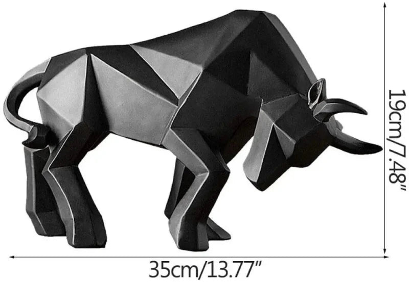 Hocozy - Resin Bull Statue - decor statue ornament home office decoration bull